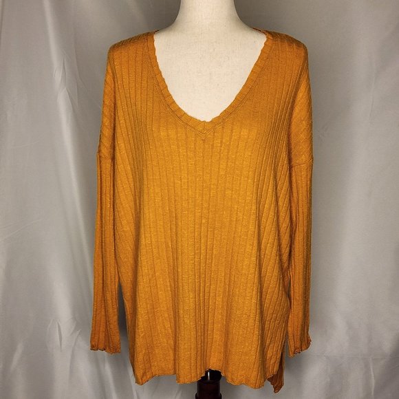 Urban Outfitters Out from Under Mustard Yellow Oversized Sweater Size S - Picture 1 of 8